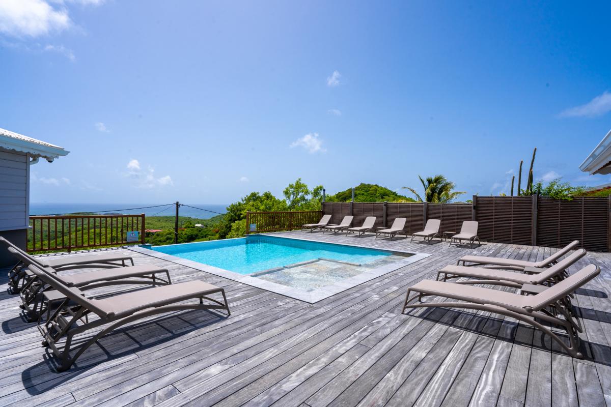 Location villa sainte anne-martinique- espace détente